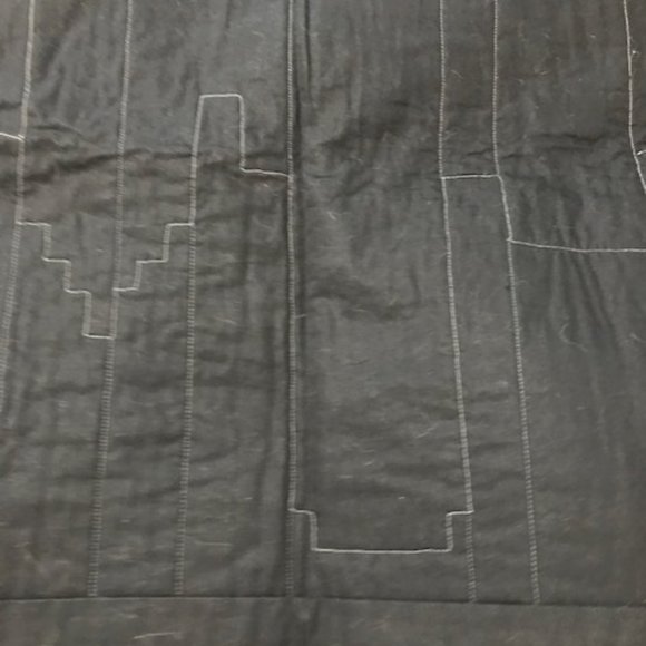 City Skyline Quilted Black & White Wall Hanging - Made by Hand - NEW - Picture 9 of 10